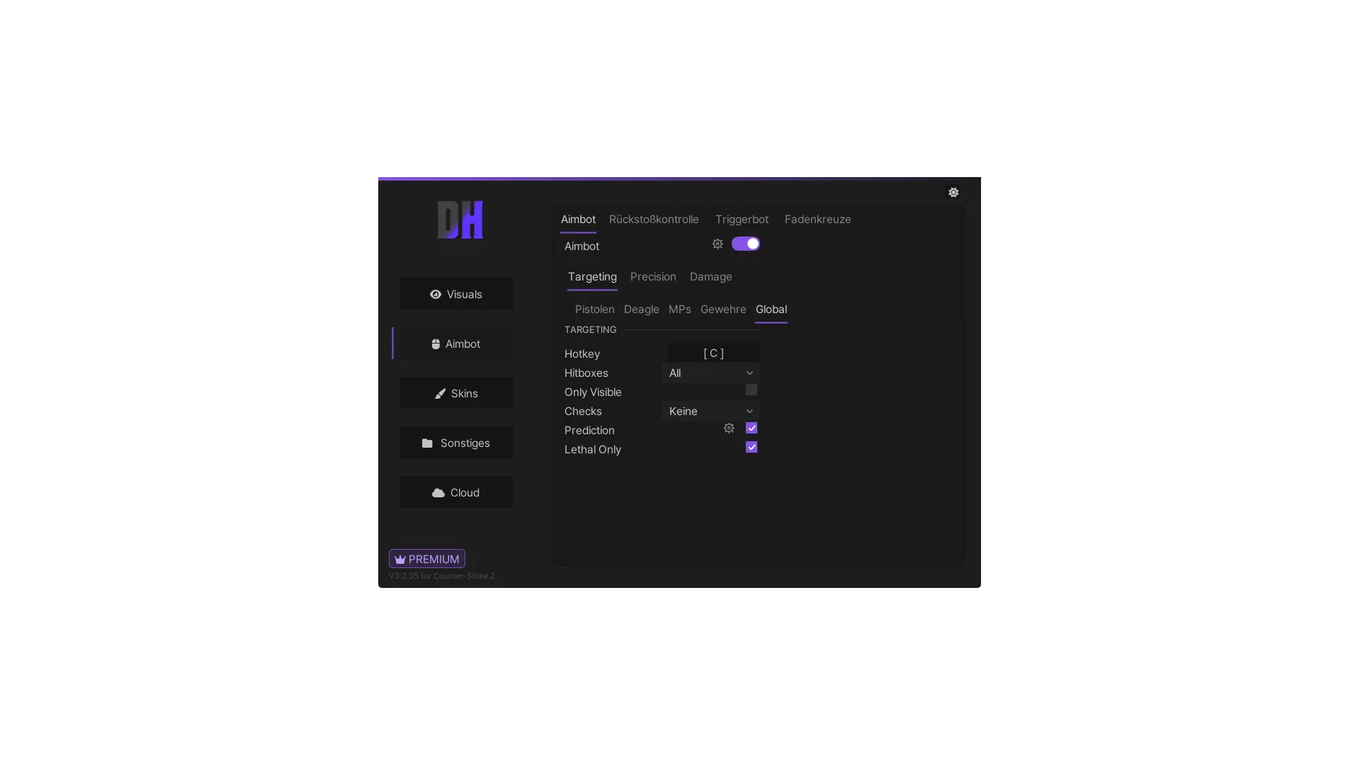 DH CS2 V3 — Aimbot (DE)