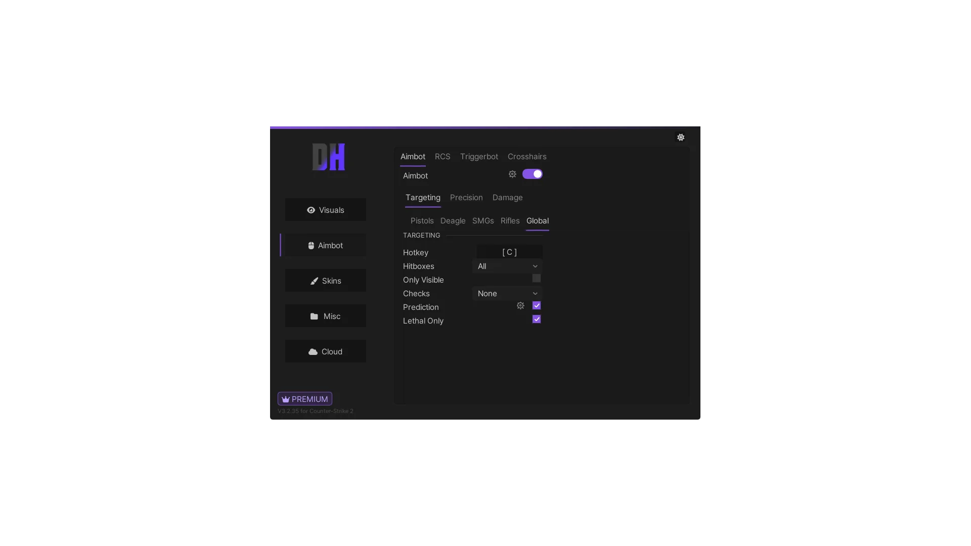DH CS2 V3 — Aimbot (EN)