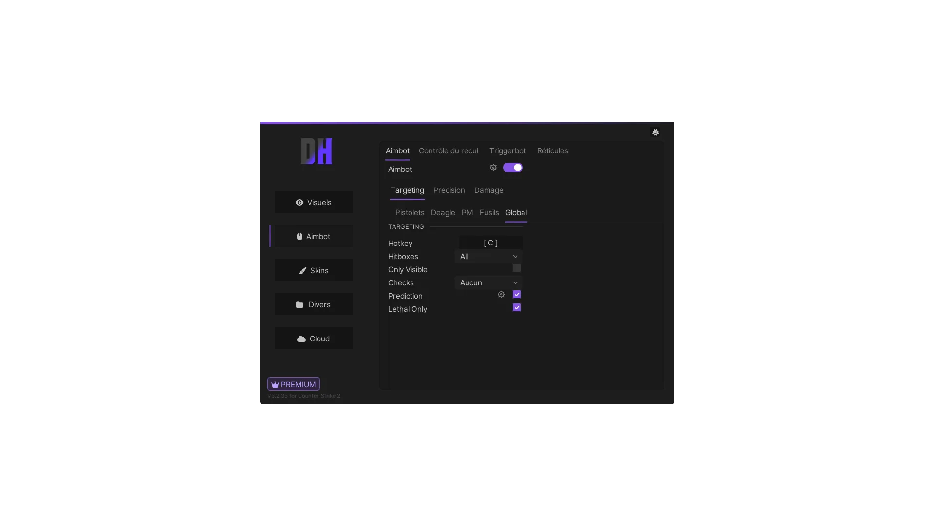 DH CS2 V3 — Aimbot (FR)