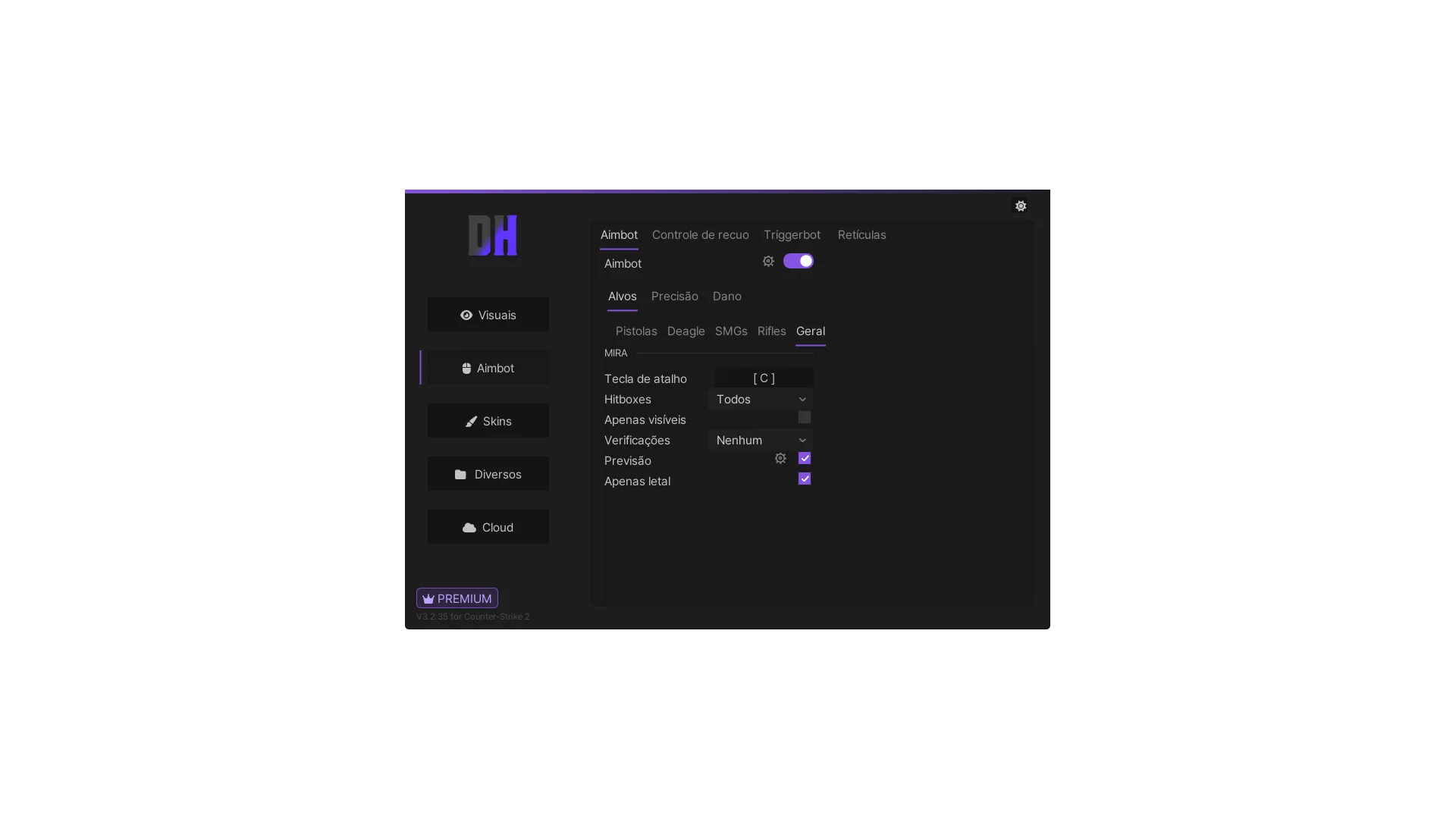 DH CS2 V3 — Aimbot (PT)