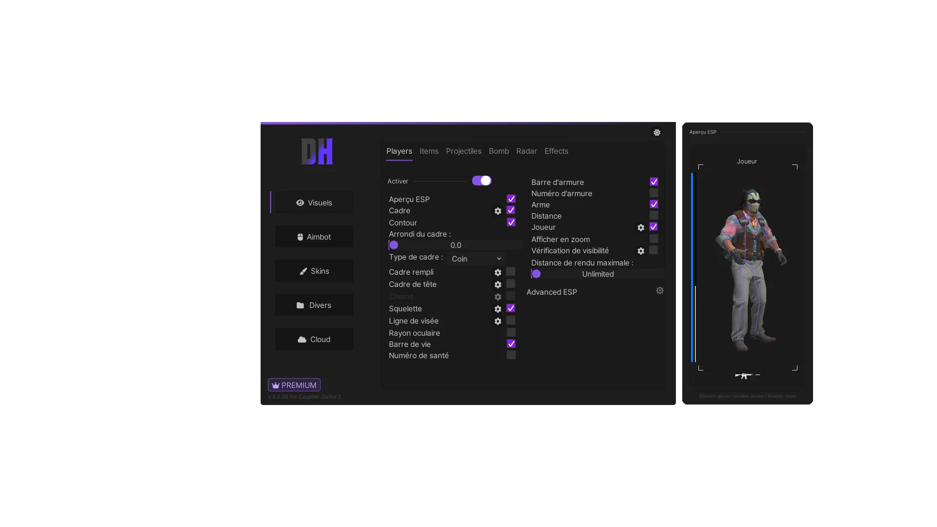 DH CS2 V3 — Visuels et aperçu ESP (FR)